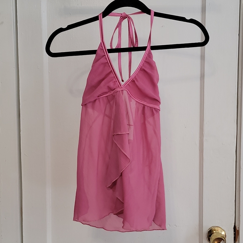 Vintage Pink Charlotte Russe Halter Top